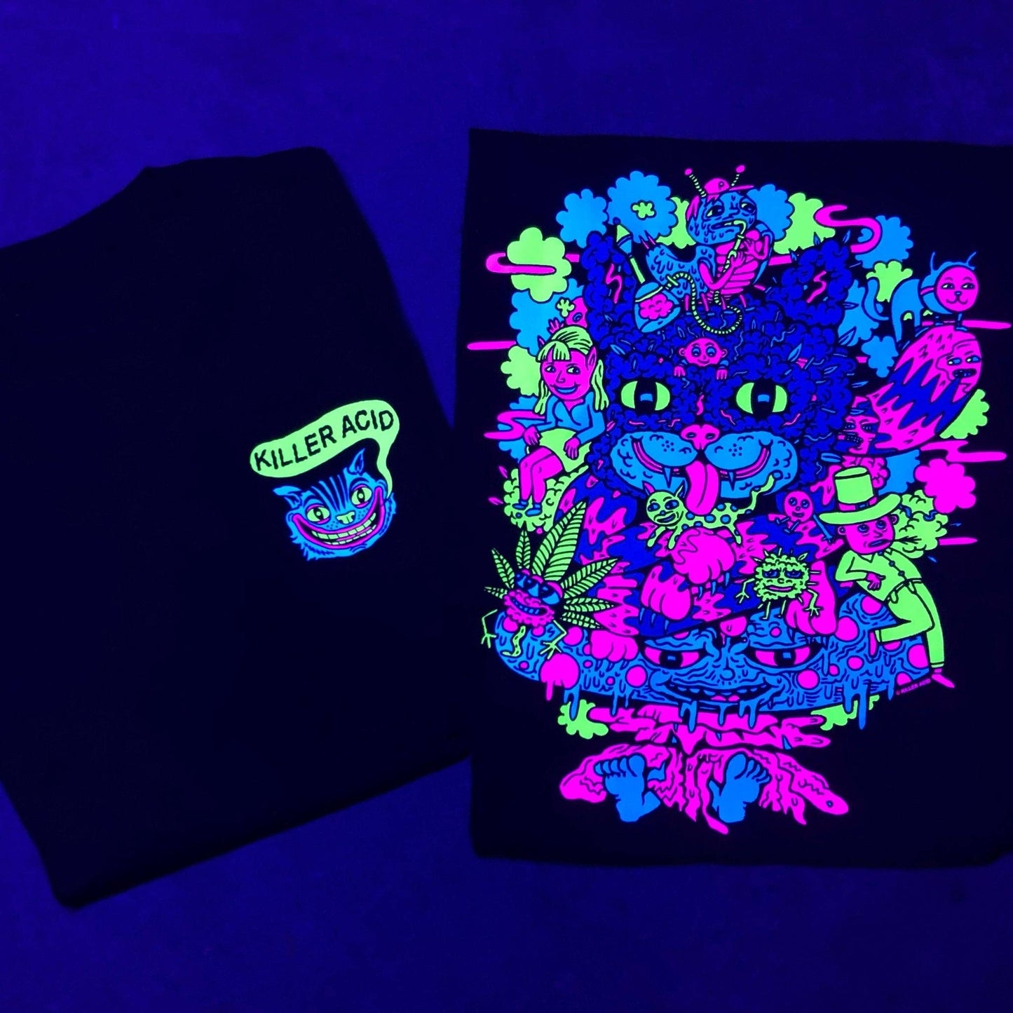 Cheshire OG Purple Blacklight T-Shirt