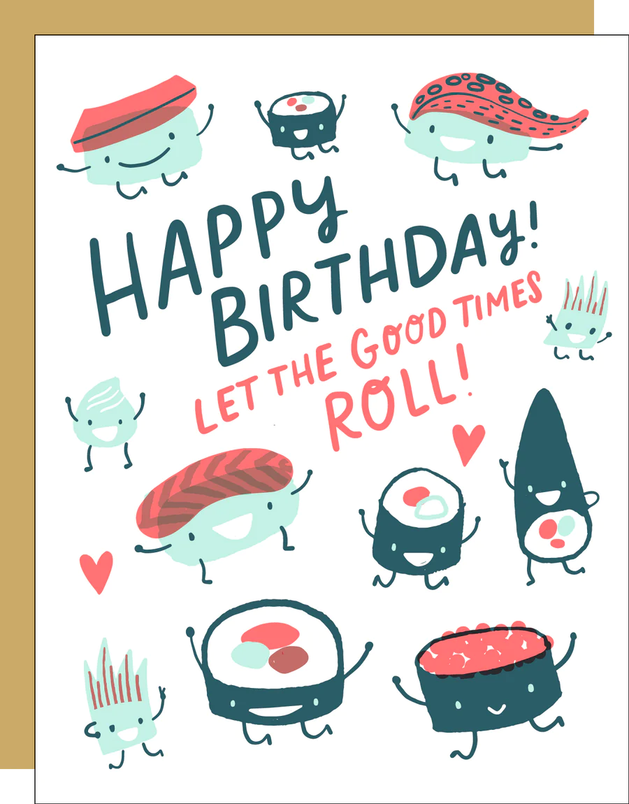 Sushi Roll Greeting Card