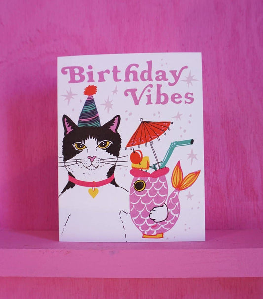 Birthday Vibes Greeting Card