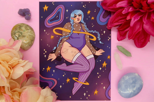 Space Girl Print