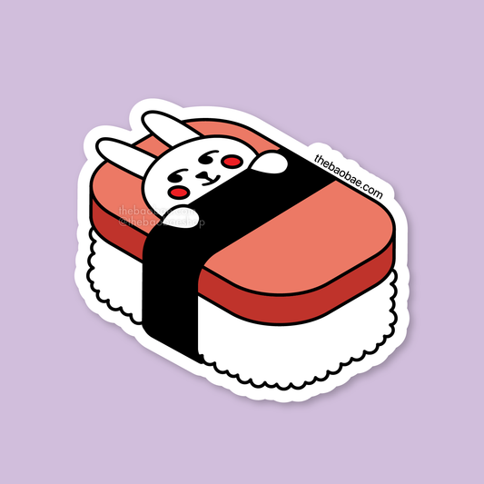 Bunny Spam Musubi Sticker