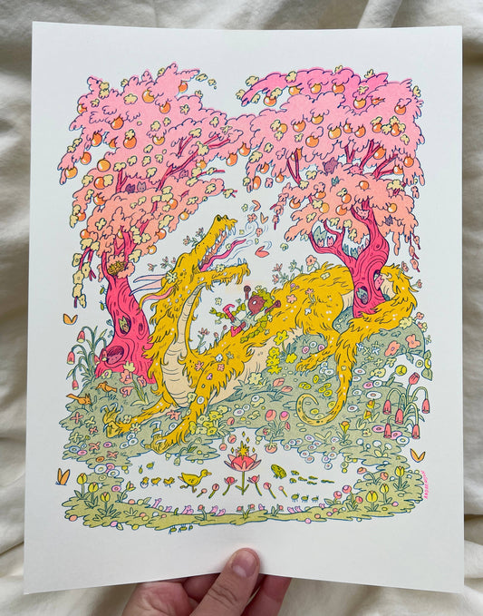 Spring Dragon Print